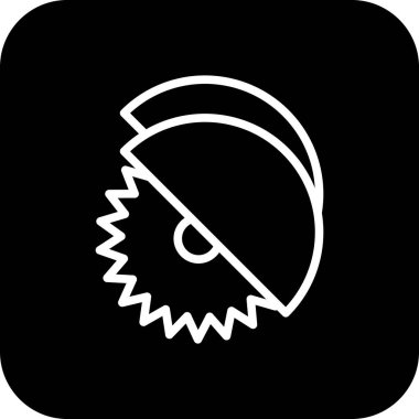 İllüstrasyon Dairesel testere Simgesi