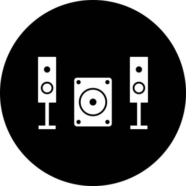 İllüstrasyon Müzik Sistemi Simgesi