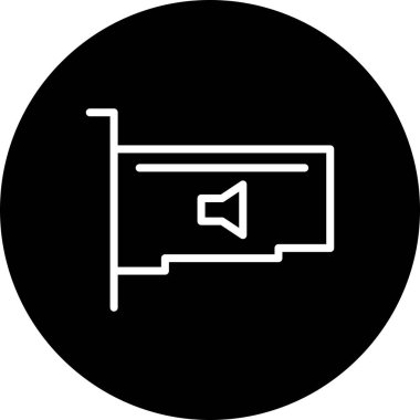 İllüstrasyon Ses Kartı Simgesi