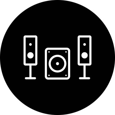 İllüstrasyon Müzik Sistemi Simgesi