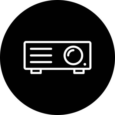 İllüstrasyon Projektör Simgesi
