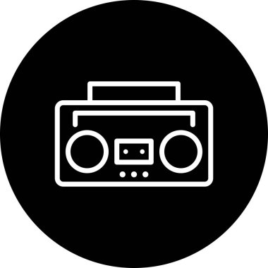 İllüstrasyon Ses Teyp Simgesi