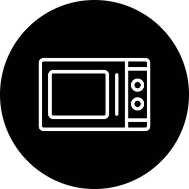 İllüstrasyon Mikrodalga Fırın Simgesi