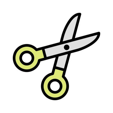 İllüstrasyon makas simgesi