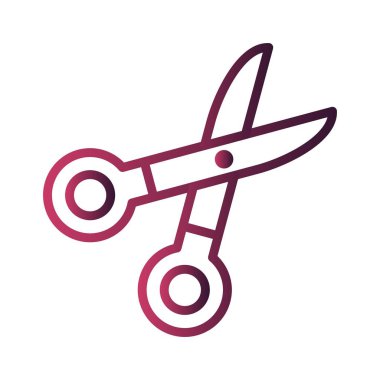 İllüstrasyon makas simgesi