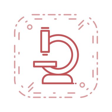 Resimde mikroskop simgesi