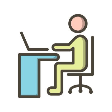 Vektör laptop simgesi kullanma