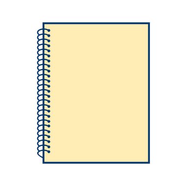 İllüstrasyon spiral Notebook simgesi