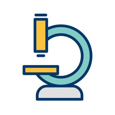 Resimde mikroskop simgesi