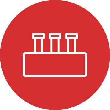 İllüstrasyon kimya seti simgesi