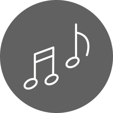  İllüstrasyon müzik simgesi