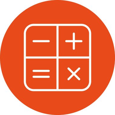 İllüstrasyon Hesap Makinesi Simgesi