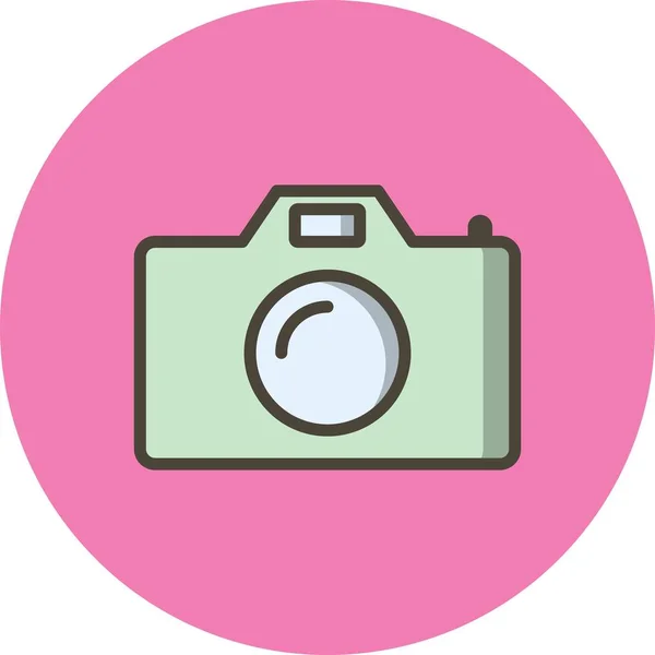 Ikona ilustracji aparatu fotograficznego — Zdjęcie stockowe