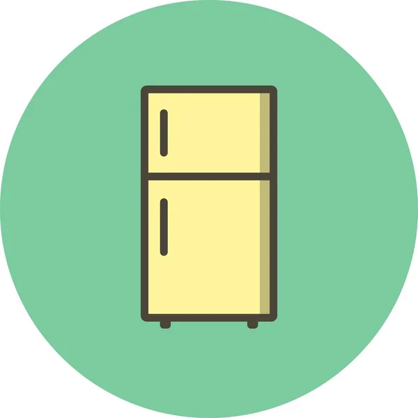 Illustration  Fridge Icon — Stock Photo, Image