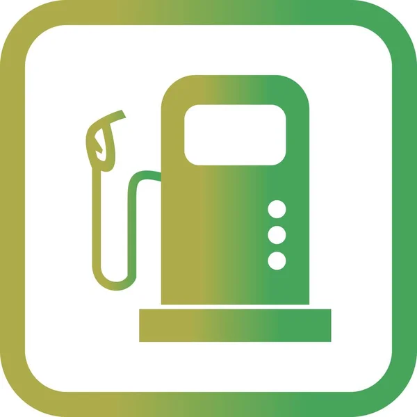 Illustration bränsle Stations ikon — Stockfoto
