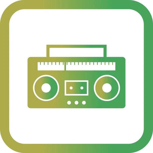 Icono de cinta de audio de ilustración — Foto de Stock