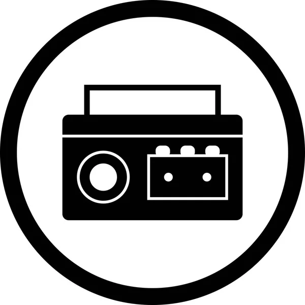 Ilustración Cassette Player Icono —  Fotos de Stock