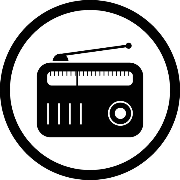 Radio ikon för illustration — Stockfoto