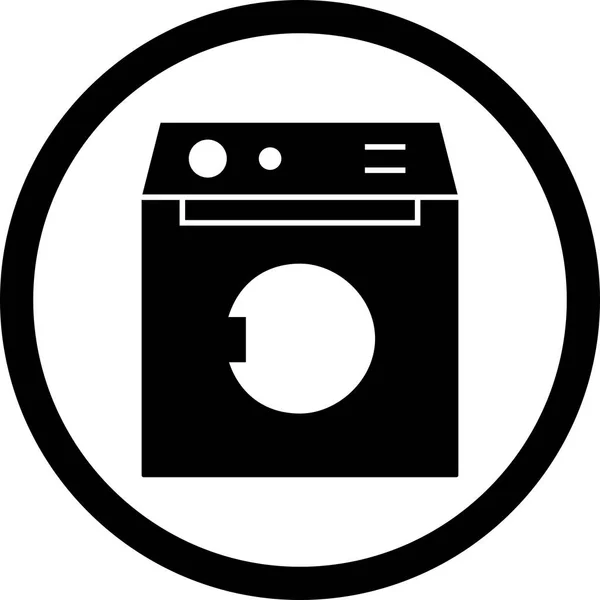 İllüstrasyon Çamaşır Makinesi Simgesi — Stok fotoğraf