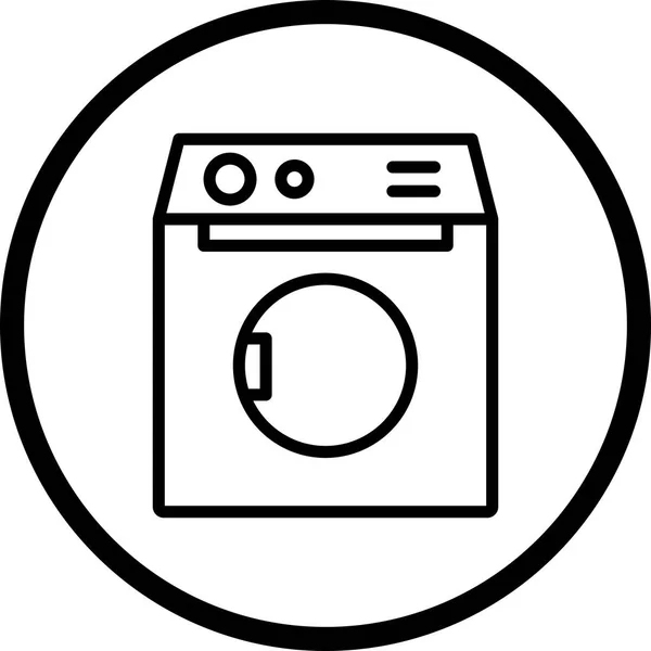 Ilustracja pralka ikona — Zdjęcie stockowe