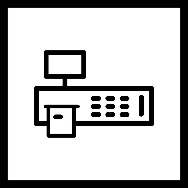 Illustration  Billing Machine Icon — Stock Photo, Image