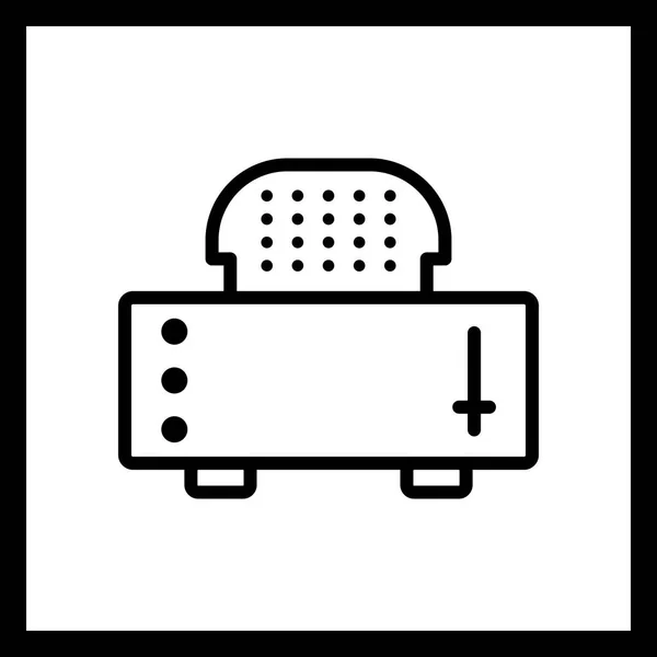 Ілюстрація іконка скибочки тостера — стокове фото