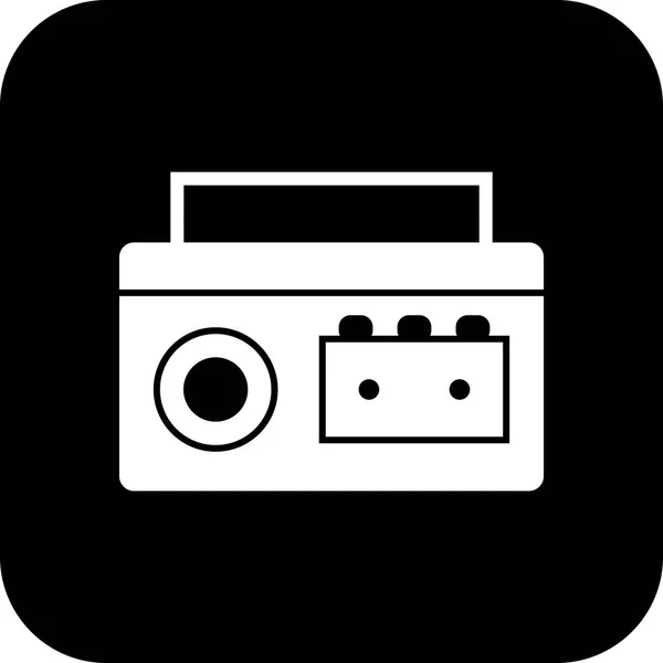 Ilustração Cassete Player Ícone — Fotografia de Stock