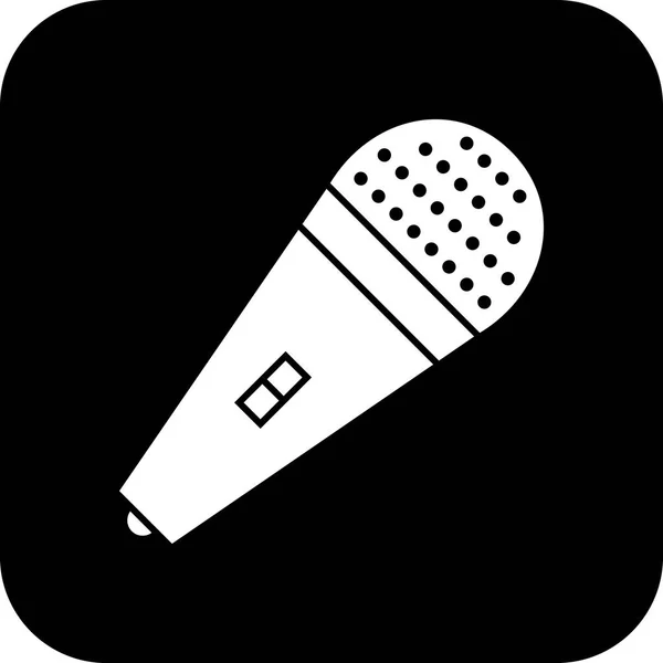 Illustrazione Icona microfono — Foto Stock