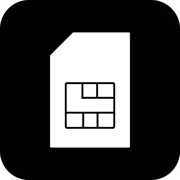 Illustratie SIM icon SIM auto — Stockfoto