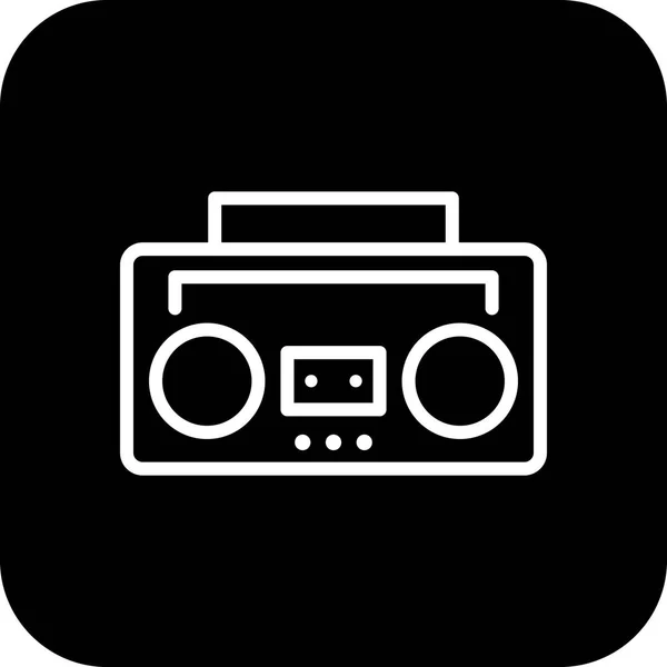 Illustration Audio Tape Icon — Stock Photo, Image