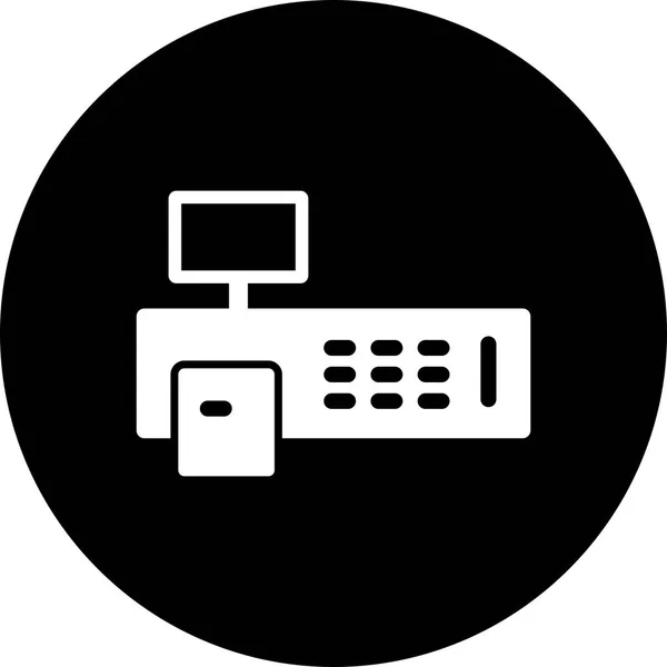 Illustration Rechnungsmaschine Symbol — Stockfoto