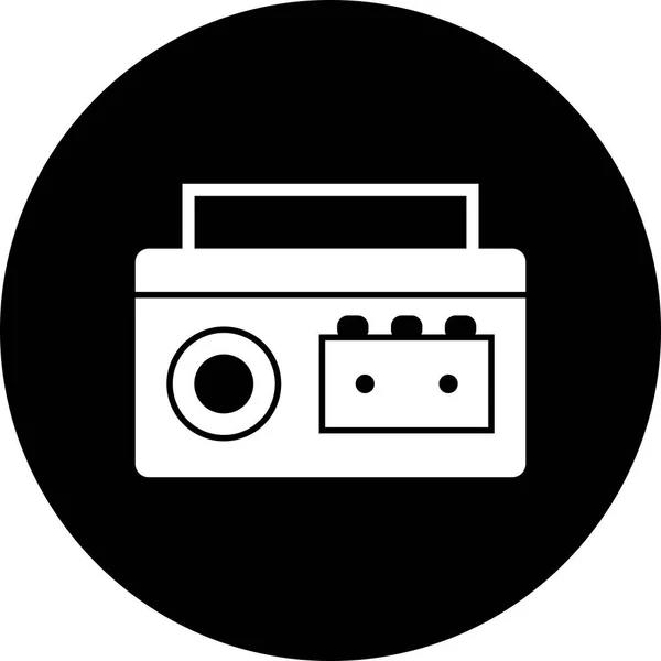 Ilustración Cassette Player Icono — Foto de Stock