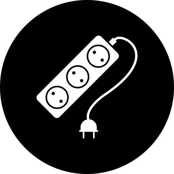 Ikon för Förlängnings kabel för illustration — Stockfoto