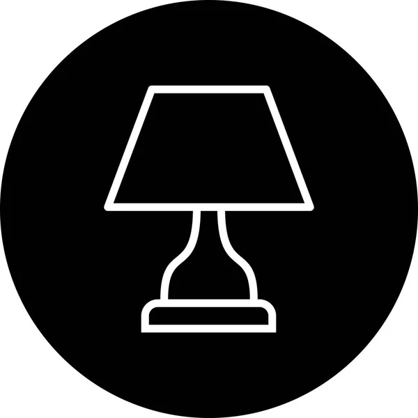 Illustratie lamp pictogram — Stockfoto