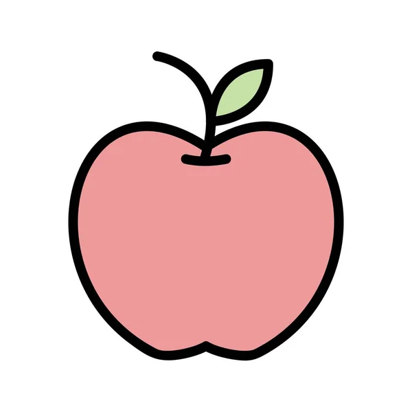 Ілюстрація яблучна ікона — стокове фото