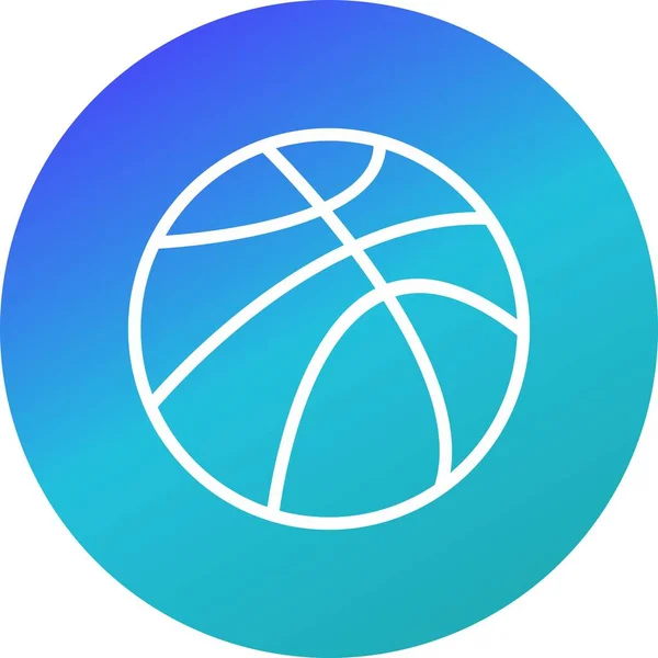 Illustration Basket Ball Icon — Stock Photo, Image