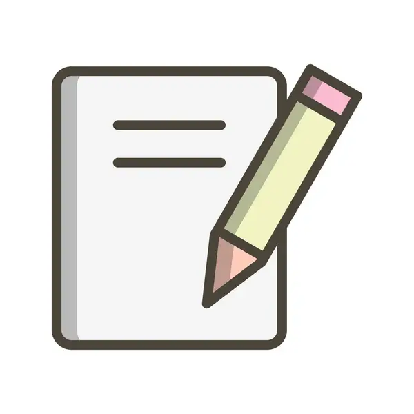 Illustration Notes Icon — Stock Photo, Image