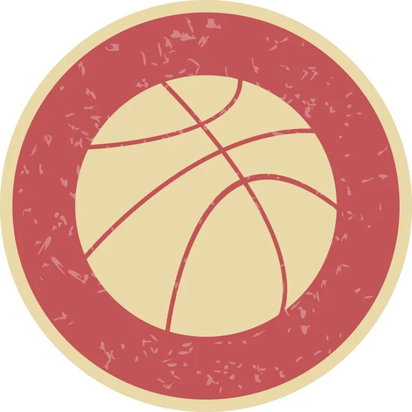 Icono de bola de cesta de ilustración —  Fotos de Stock