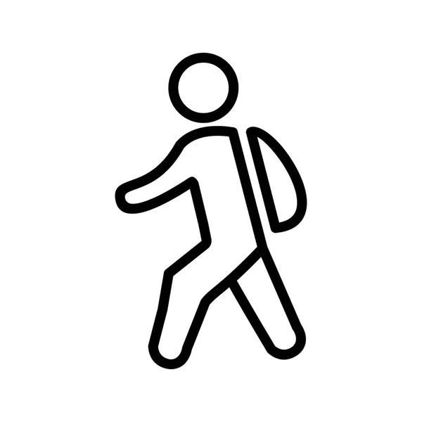 Иллюстрация Walking to School Icon — стоковое фото