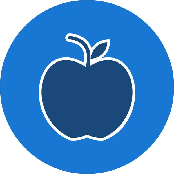 Illusztráció Apple Icon — Stock Fotó