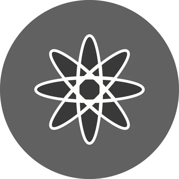 Піктограма зображення атома — стокове фото