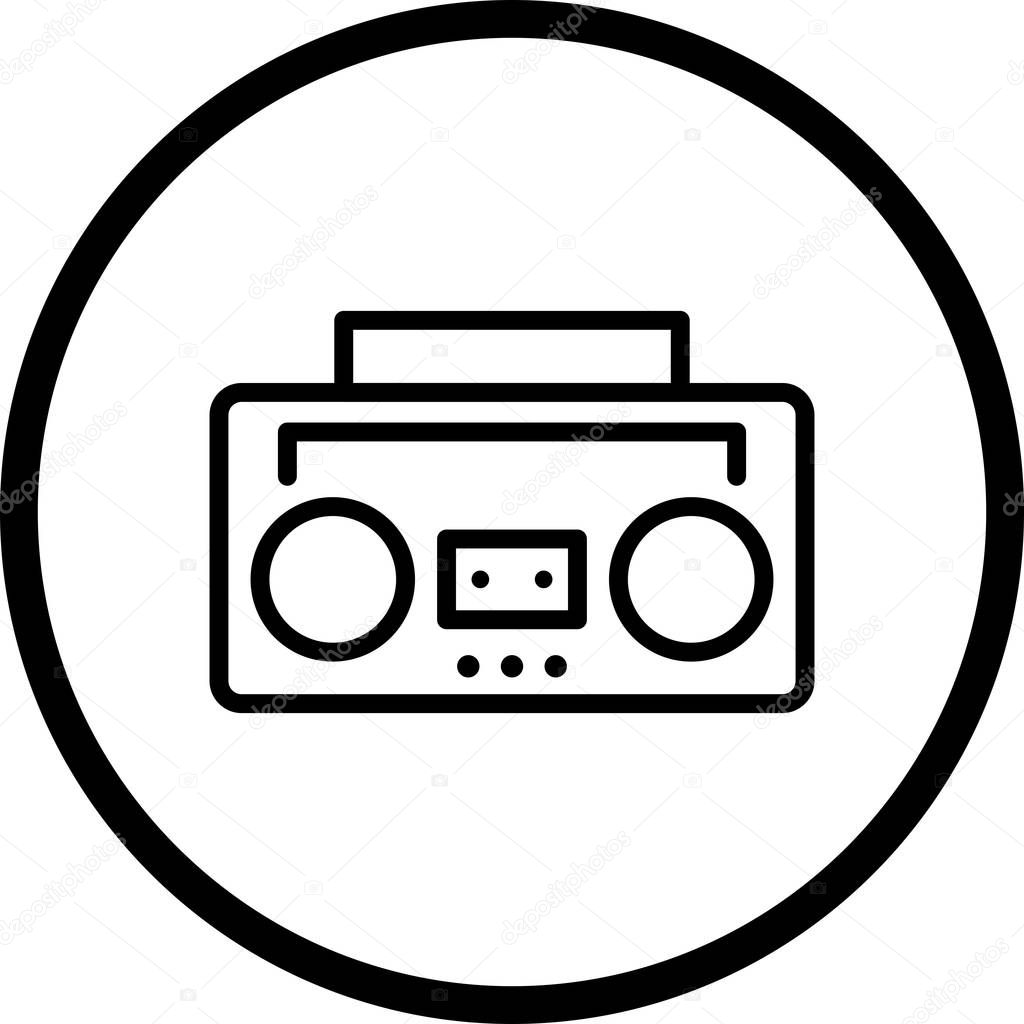 Illustration Audio Tape Icon