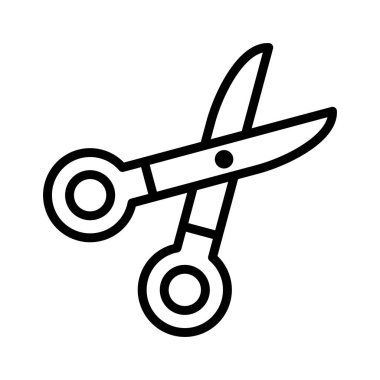 İllüstrasyon makas simgesi