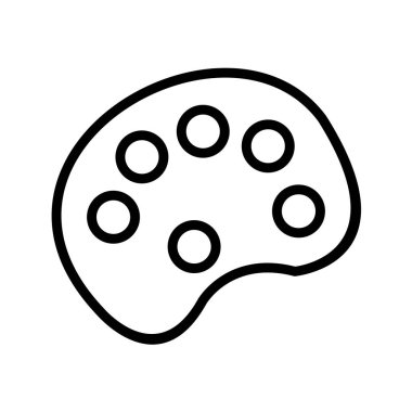 Illustration renk Pallete simgesi