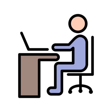 Vektör laptop simgesi kullanma