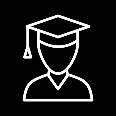 İllüstrasyon erkek öğrenci simgesi