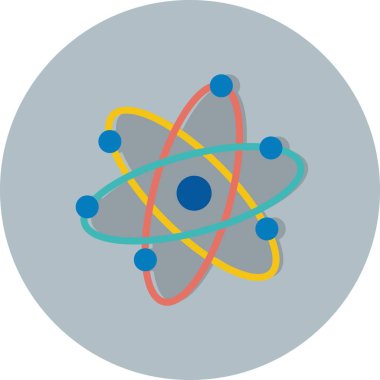 İllüstrasyon atom simgesi