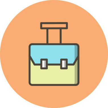 İllüstrasyon çantası simgesi