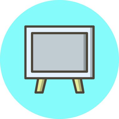 İllüstrasyon tahta simgesi