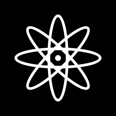 İllüstrasyon atom simgesi